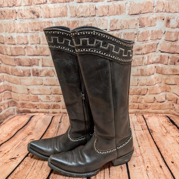 Ariat Shoes - Women's Ariat SAHARA Black Western Boots Size 6.5 B